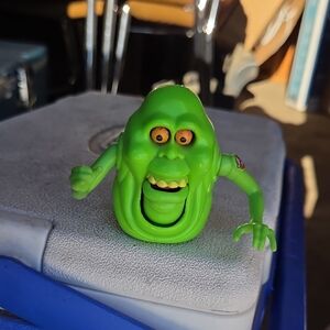 Vintage 1989 Kenner Real Ghostbusters Slimer with Proton Pack Green Ghost